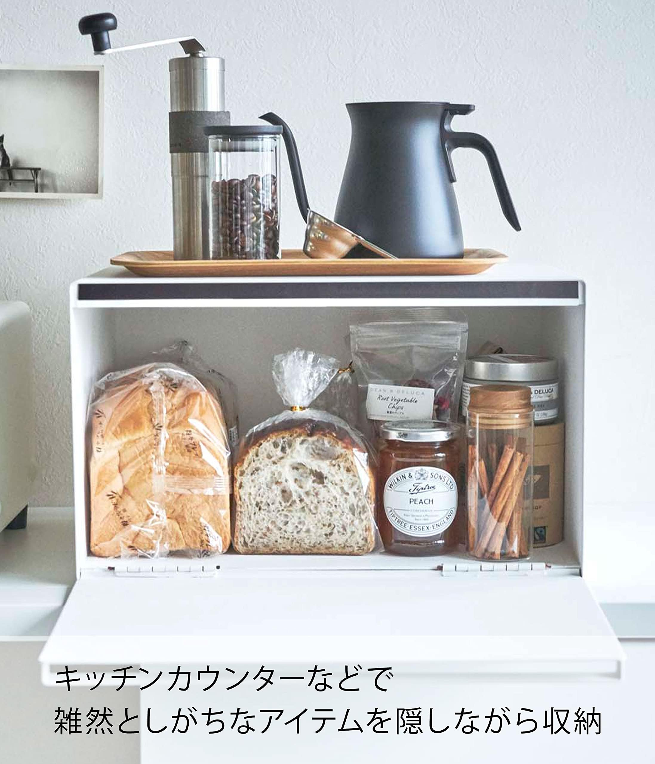 Amazon.co.jp: 【 完成品 】 ブレッドケース ホワイト 約W40×D34.5